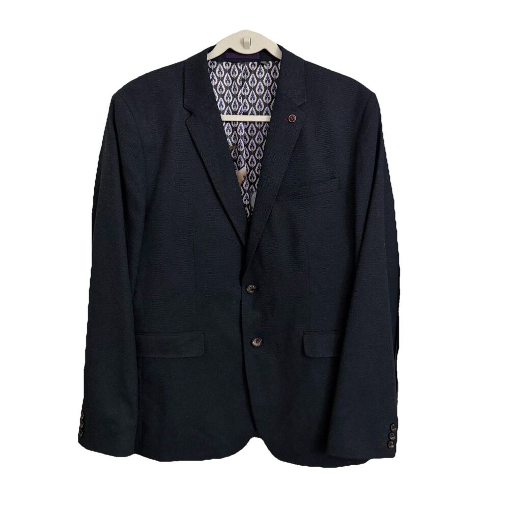 Ted Baker London Cabrini Blazer Mens US 42R Size 5 Blue Sport Coat Suit Jacket